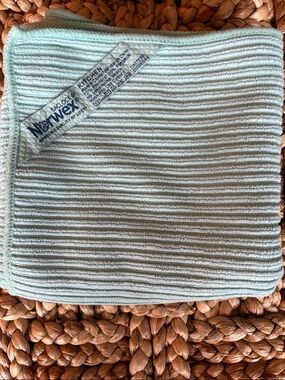 Norwex Sea Mist Ribbed Textured Kitchen Cloth